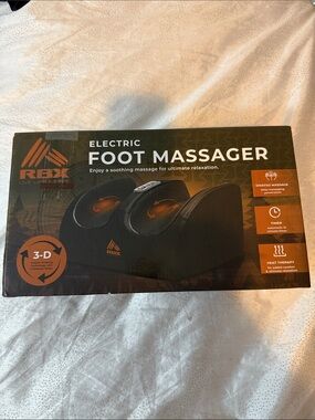 RBX Black Electric Foot Massager with Heat